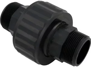 Hayward 1-1/2-Inch MIP Black Self-Aligning Double Male End Union Replacemnt - Picture 1 of 1