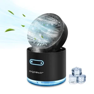 Mini ventilatore da tavolo portatile con nebulizzatore - Foto 1 di 7