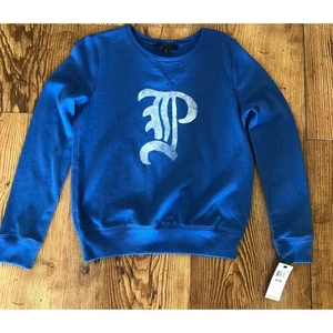 Polo Ralph Lauren Fall 2 Girls Blue French Terry Pullover Sweatshirt Size XL(16) - Picture 1 of 12