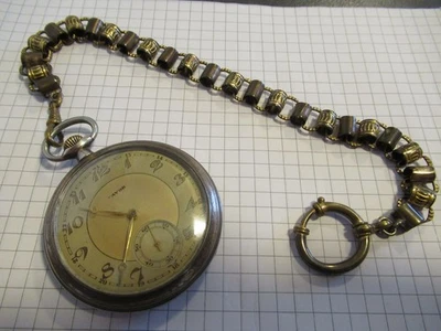 ❌ "FAVOR" (Treue Dienste Gravur" Silber - & historische Kette - Bild 1 von 4