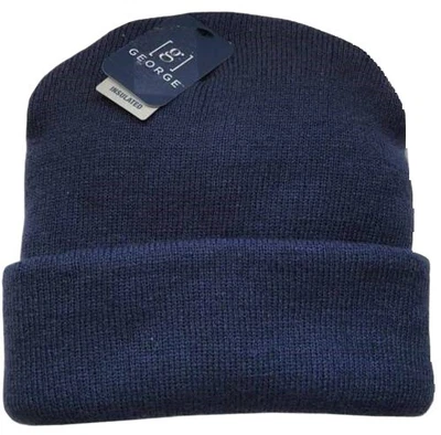 Gorro aislante para hombre George pesado invierno cálido azul marino, talla única Foto 1 de 2