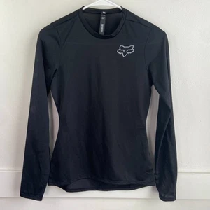 NWOT Fox Racing Black TecBase Long-Sleeve Base Layer Shirt Size XS - Picture 1 of 9