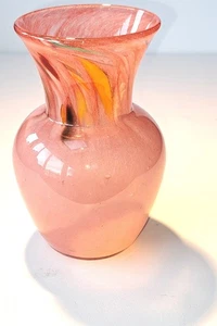 vaso miniatura Vasart 4,5" anni 50 circa Strathearn rosa e multicolore - Foto 1 di 6