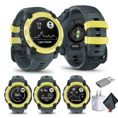 Garmin Instinct E 40mm, Reloj Inteligente GPS Exterior Eléctrico Lima/Crepúsculo Foto 1 de 4