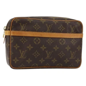 LOUIS VUITTON Monogram Compiegne 23 Clutch Bag M51847 LV Auth BA7578 - Picture 1 of 19