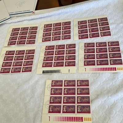 ROMANIA-(-1972-)-SC.C189-ROMANIAN AVIATION PIONEER ,84-Stamps ON BLOCKS-CTO#446 - Image 1 of 4