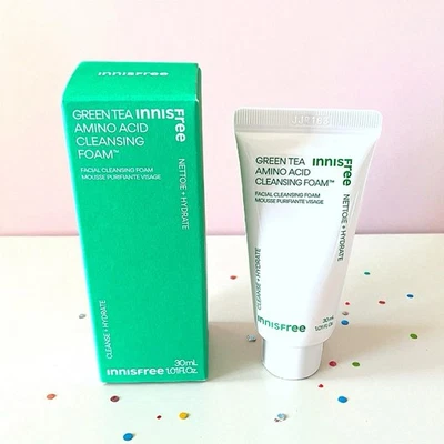 Innisfree зеленый чай аминокислоты очищающая пена 1,01 жидкой унции новый в коробке - Изображение 1 из 4