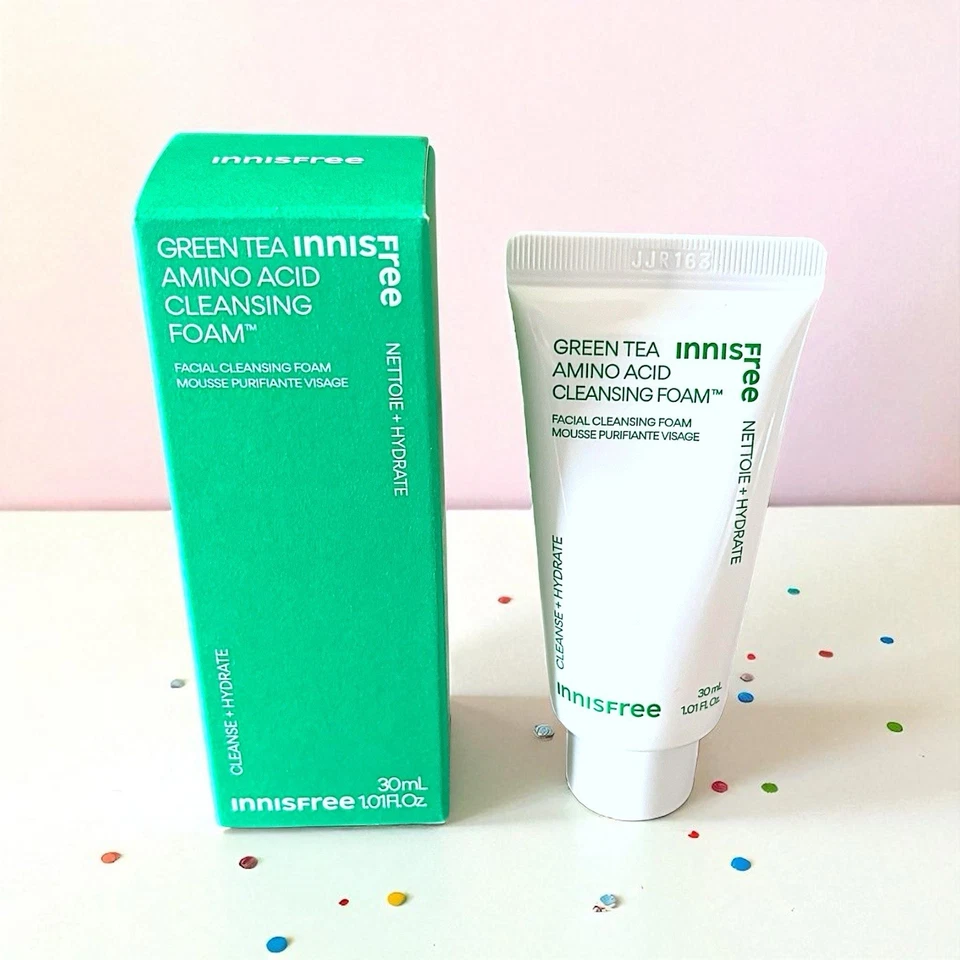 INNISFREE Green Tea Amino Acid Cleansing Foam 1.01 FL. OZ / 30 mL