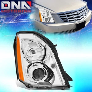 For 2006-2011 Cadillac DTS Chrome/Amber Projector Headlight Passenger Right Side - Picture 1 of 8