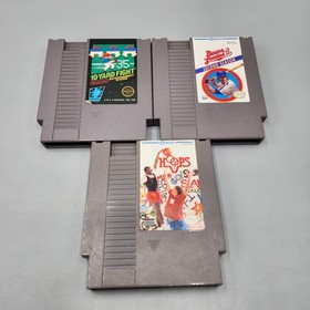 NES Game Lot: Hoops, 10-Yard Fight + Bases Loaded 2 Second Season (Nintendo)