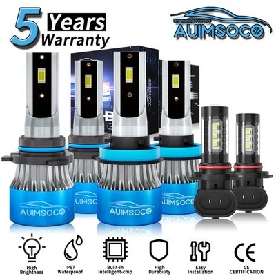 Kit combinado de faros LED de 2/4 puertas para Ram 4500 2011-18 36000LM blanco brillante Foto 1 de 4