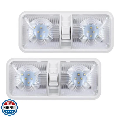 ANYPOWK 12V RV LED Lights with ON/Off Switch - Daylight 6500K 8W 600LM, Inter - Image 1 of 4