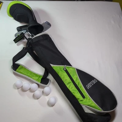 Набор молодежных клюшек для гольфа Nitro Crossfire со стальным стержнем под правую руку сумка для драйвера айрона - Изображение 1 из 4