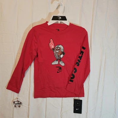 Nova Camisa Nike Manga Longa Futebol Let's Go Tamanho 7 - Imagem 1 de 4