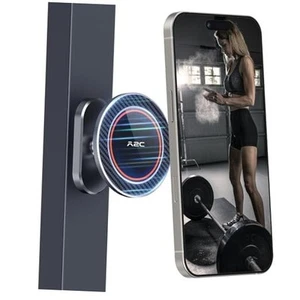 Support Téléphone Magnétique Gym Tout Métal pour MagSafe, Entraînement Haut de Gamme Gris - Photo 1 sur 7