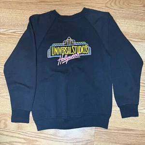 Vintage Universal Studios Hollywood Sweatshirt Kids Size Medium Black - Picture 1 of 4