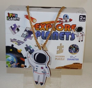 Explore Planets 48 pcs wooden puzzles for Toddlers Ages 2+ I Play I Learn - Picture 1 of 2