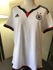 Adidas Deutscher Fussball Bund Womens Soccer Football Jersey White Size S NWT - Picture 1 of 7
