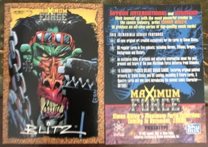 Tarjeta promocional--Simon Bisley's Maximum Force Skybox (1993) - Imagen 1 de 1