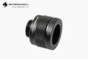 Barrowch G1/4" noir mat carcajou amélioré anti-perte 14 mm tuyau rigide-054 - Photo 1/8