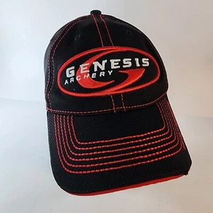 Genesis Archery Adult Mathews Solocam Baseball Cap Hat Hunting Red Black - Picture 1 of 10