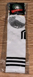 Xiong Bang - Sports Soccer Long Socks, White with Black Stripes - Picture 1 of 2
