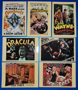 Set of 6 Vintage Reproduction Film Movie Poster Postcards - Picture 1 of 3