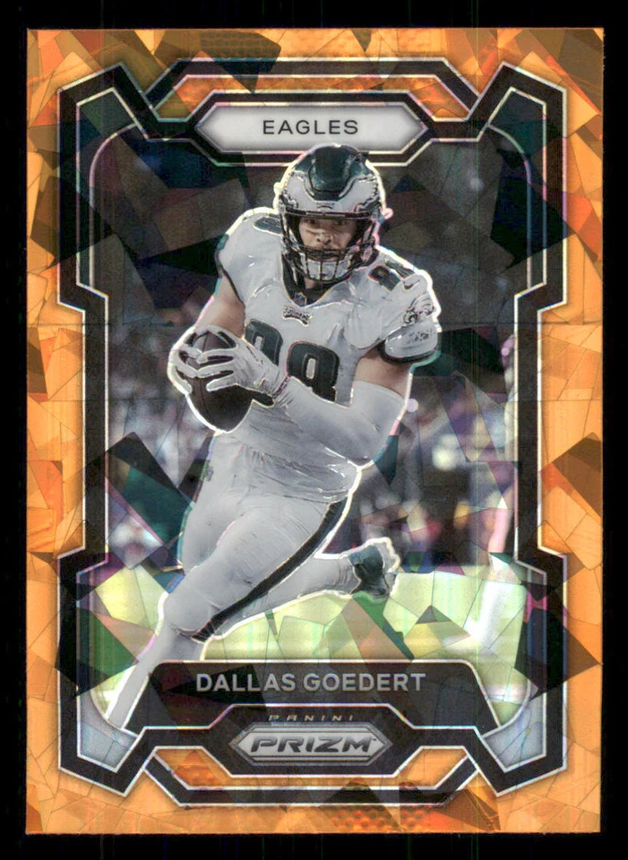 2023 Panini Prizm Prizms Orange Ice #238 Dallas Goedert - Image 1 of 2