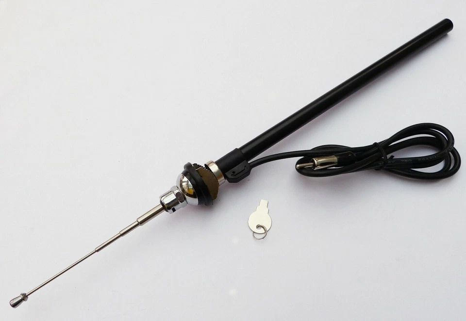 Oldtimer Chrom und Edelstahl Universal Radio Antenne/Antenne - Bild 1 von 1