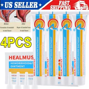 4~Hemorrhoids Remove Ointment Herbal Cream Relief Piles Pain Reduce Itching Fast - Picture 1 of 22