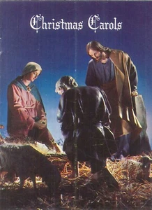 Mini folleto vintage de villancicos de Navidad funeraria galesa bastón rojo Louisiana - Imagen 1 de 4