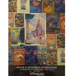 Seltenes Disneyland Paris Attraction Poster Set - Neu - Versiegelt - 2016 - Bild 1 von 12