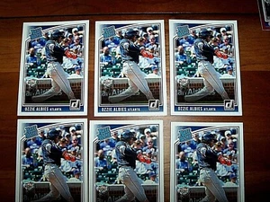 2018 Donruss Ozzie Albies Rated Rookie RC (6) Card Lot Atlanta Braves - Picture 1 of 5