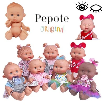 NINES D'ONIL Pepote PEPOTES Bambola 28cm Profumata Apre Chiude Occhi Mini Reborn - Immagine 1 di 2