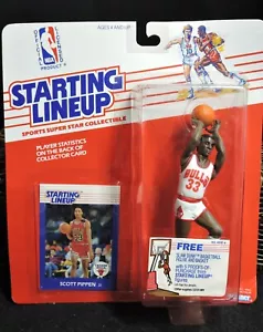 1988 Scott Pippen ~ Kenner STARTING LINEUP ~ Chicago Bulls - Foto 1 di 2