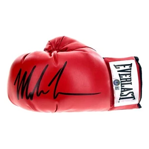 Mike Tyson Autographed Red Everlast Boxing Glove Beckett BAS COA Signed Iron - Picture 1 of 5