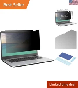 14-Inch Privacy Screen Filter for 16:9 Monitors - Anti Glare & Blue Light Shield - Picture 1 of 7