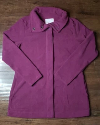 Paradox Mujer Grande Poliéster Cremallera Completa Polar Chaqueta A Presión Capucha Cuello Púrpura Foto 1 de 4