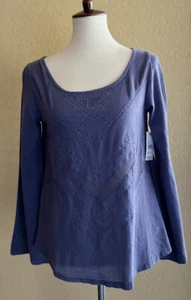 Volcom Women's Textured Bangalow Flare Sleeve Blouse Top Size XS - Picture 1 of 7