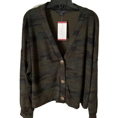 Social Standard by Sanctuary Women's Daytripper Cardigan XL Dark Green Camo NEW - Image 1 of 4