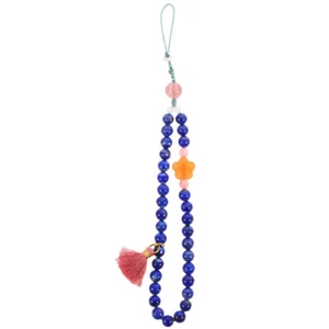 Phone Strap Chinese Wristlet Phone Wrist Strap Beads Bead Wrist Lanyard - Zdjęcie 1 z 12