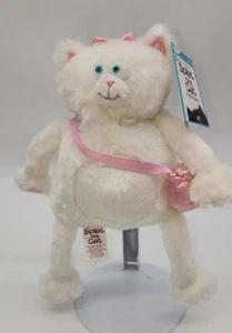 Kids Preferred Splatt The Cat White Kitty Pink Purse 2014 Rob Scotten Plush NWT - Picture 1 of 11