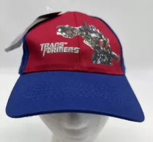 Transformers 2013 Desginware Decepticon Baseball Cap Hat Red Blue Optimus Prime - Picture 1 of 9
