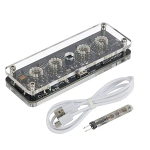 IN-8 4-Digit Nixie Clock Tube Innovative Desktop Clock Sleek Home Decor Basic US - Picture 1 of 8