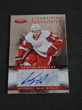 2012-13 PANINI CERTIFIED GUSTAV NYQUIST CS-GN CERTIFIED SIGNATURES AUTO