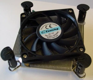 CoolJag 1U Server PWM 4-Pin Push Pin Socket LGA 1366/1356/115x/775 CPU Cooler - Picture 1 of 7