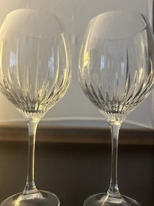Vera Wang Princess Collection Wedgwood Vertical Cut Red Wine Glass Set Of 12 - Picture 1 of 1