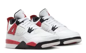 Air Jordan 4 Retro PS Pre School 12C Red Cement - Picture 1 of 6