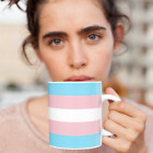 65 MCMLXV LGBT Trangender Pride Flag Print Ceramic Coffee Mug 11oz