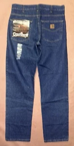 Vintage 1990’s Carhartt Blue Jeans, Relaxed Fit, Deadstock NWT, Size 33x32 - Picture 1 of 3